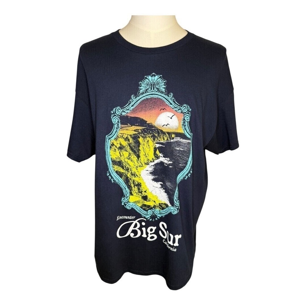 Kid Dangerous Big Sur Graphic T-Shirt California Souvenir Tee‎ Size XXL